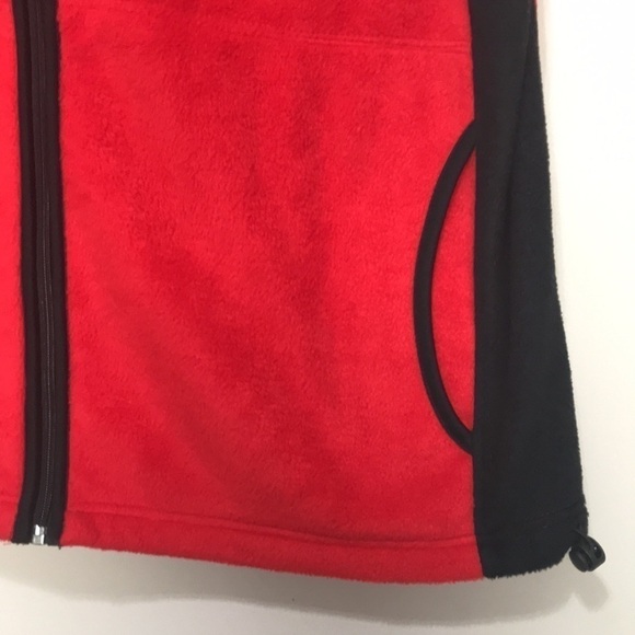 VINTAGE Matrix fashion red fleece sweater vest XL - Picture 3 of 8